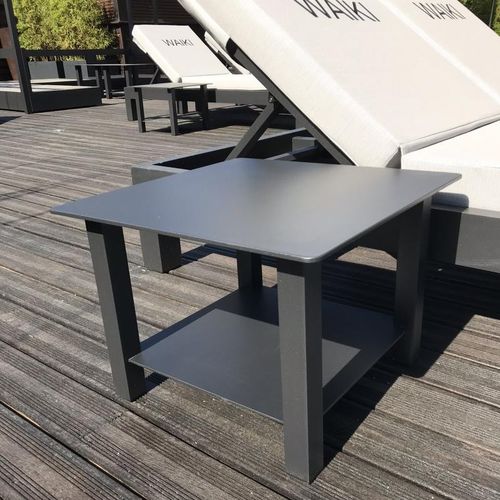 Современный вспомогательный столик - Table d'appoint - MOUSSES ETOILES - из алюминия / с основанием из алюминия / с основанием из лакированного алюминия