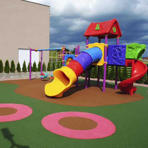 Переработанное наливное резиновое покрытие - KDF TPV GRANULES - KDF - Sports Flooring Production