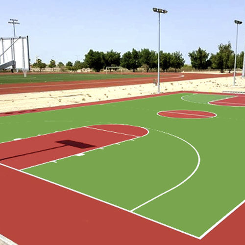 Спортивное покрытие для наружного применения - POLYFLEX PU-EX - KDF - Sports Flooring Production - из полиуретана / для спортивных залов / для спортивной площадки