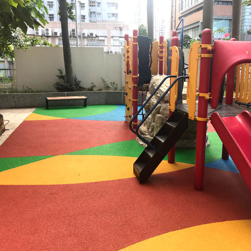 Напольное покрытие для игровой площадки - SAFEPOL SBR COLOURANT - KDF - Sports Flooring Production - из каучука / из полиуретана / для улицы