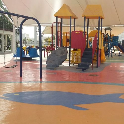 Напольное покрытие для игровой площадки - SAFEPOL SANDPROOF - KDF - Sports Flooring Production - из переработанной резины / из полиуретана / для улицы