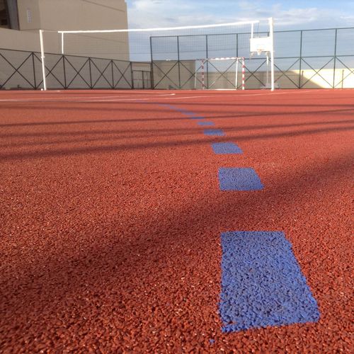Спортивное покрытие для наружного применения - COLORFLEX - KDF - Sports Flooring Production - из каучука / из полиуретана / для спортивной площадки