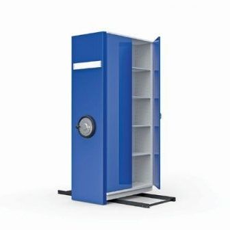 Высокий шкаф для папок - OFISTIM - из ламината / с распашной дверцей / современный