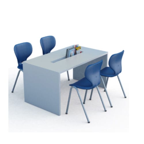 Современная парта - STUDY - OFISTIM - из ламината / с основанием из металла / прямоугольная
