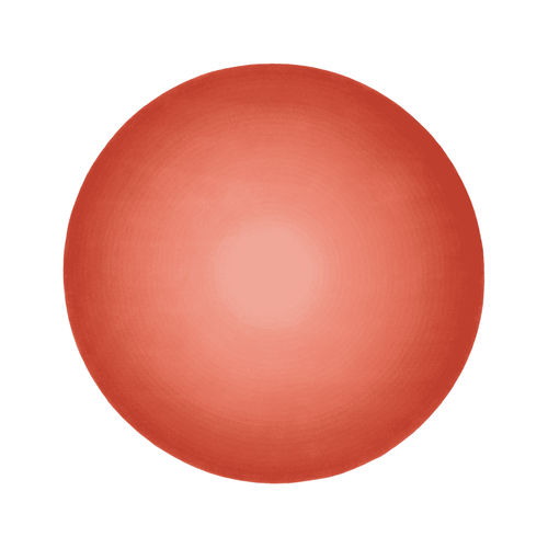 Современный ковер - Circular Coral - Alp Carpets - однотонный / из шерсти / круглый