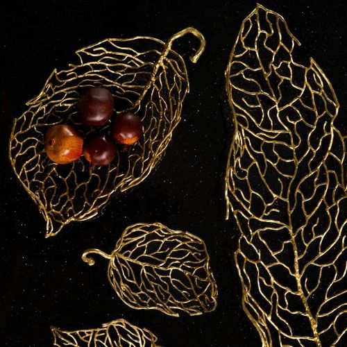 Украшение для центра стола из латуни - AUTUMN LEAF  - Michael Aram - современное