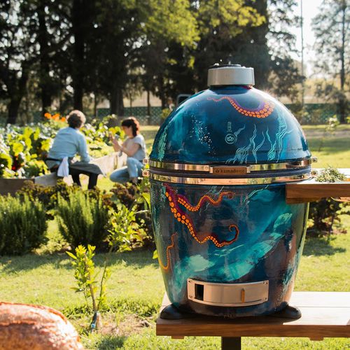 Барбекю на угле - KB10 GRANDE - kamado B10 Germany - для профессионального использования / на роликах / отдельностоящее
