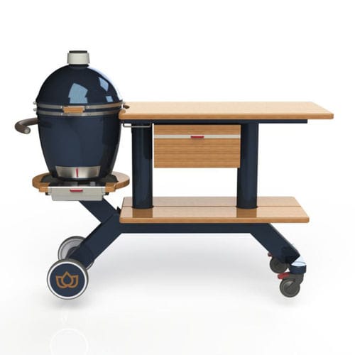 Современный стол - KB10-TN400 - kamado B10 Germany - из дерева / с основанием из металла / прямоугольный