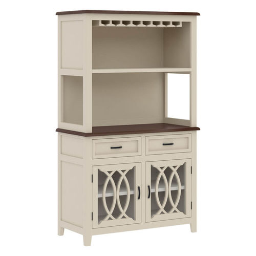 Классическая барная стойка - BOLIGEE - Furniture BoutiQ - из цельной древесины / с распашной дверцей / бежевая
