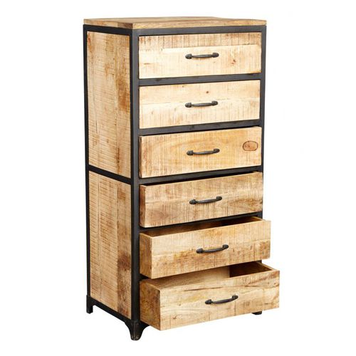 Шифоньер индустриальный стиль - FB-IVF-116 - Furniture BoutiQ - из дерева