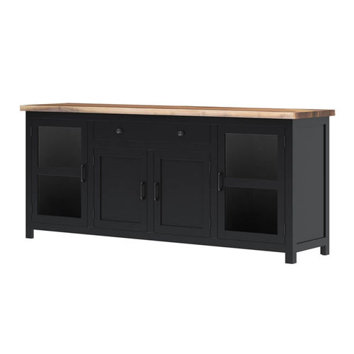 Современный буфет - WARSAW - Furniture BoutiQ - из цельной древесины / стеклянный / с выдвижными ящиками