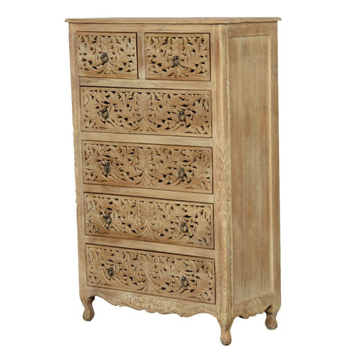 Высокий комод - LEWIC - Furniture BoutiQ - классический / из цельной древесины / ручной работы