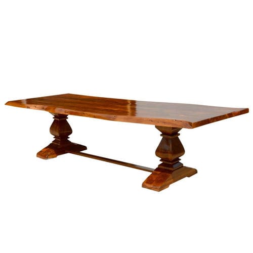 Классический обеденный стол - LAWSIN - Furniture BoutiQ - из акации / с основанием из древесины / прямоугольный