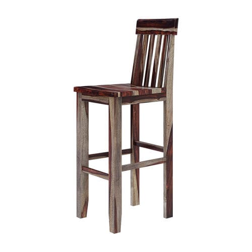 Классический барный табурет - OKLAM - Furniture BoutiQ - из дерева / с основанием из древесины / с центральной опорой