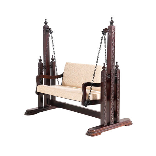 Качель из ткани - FB-HCJ-101 - Furniture BoutiQ - из цельной древесины / 2 места / отдельно стоящая