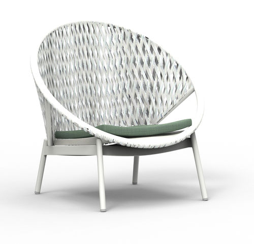 Современное кресло - EVIAN - SJY FURNITURE - из Sunbrella® / из акриловой ткани / из синтетического ротанга