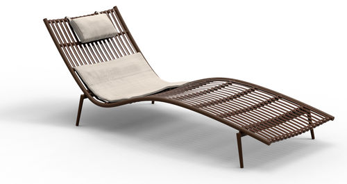 Современный садовый шезлонг - KITAIBELA - SJY FURNITURE - из Sunbrella® / из акриловой ткани / из ротанга