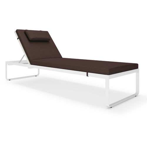 Современный садовый шезлонг - ORLANDO - SJY FURNITURE - из Sunbrella® / из акриловой ткани / из алюминия