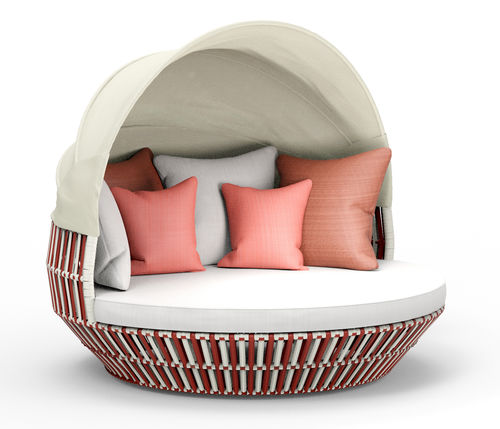Современный полудиван - APRICOT - SJY FURNITURE - из ротанга / из полиэтилена / для наружного применения