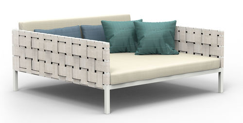 Современный полудиван - ASTHINA - SJY FURNITURE - из Sunbrella® / из акриловой ткани / из ротанга