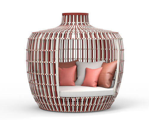 Современный полудиван - APRICOT - SJY FURNITURE - из Sunbrella® / из акриловой ткани / из алюминия