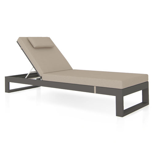 Современный садовый шезлонг - AMBER - SJY FURNITURE - из Sunbrella® / из акриловой ткани / из алюминия