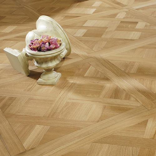 Паркет из паркетной доски - DALLES DE VERSAILLES NATUR - Décoplus Parquets - европейский дуб / с инкрустацией из дерева / очищенный