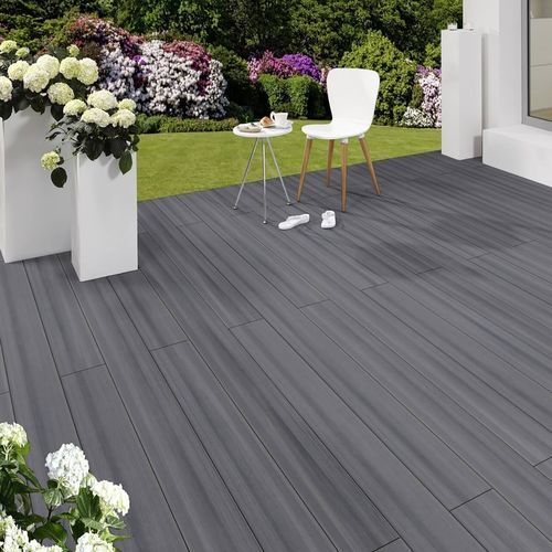 Террасная доска из композитной древесины - GREY OUTDOOR - Décoplus Parquets - имитация дерева / пазованное / с клипсой