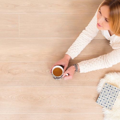 Слоистый пол из дуба - JAZZ NATUREL - Décoplus Parquets - плавучий / имитация дерева / для бытового использования