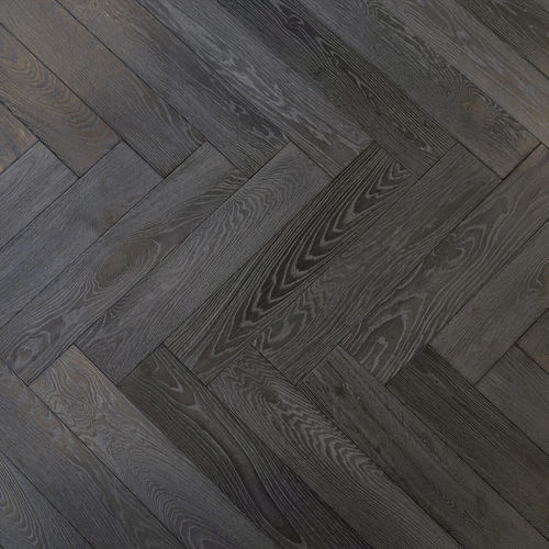 Паркет из паркетной доски - LAVA GREY - Décoplus Parquets - из дуба / «елочка» / промасленный