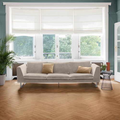 Слоистый пол из дуба - BATON ROMPU TEXAS LIGHT BROWN - Décoplus Parquets - плавучий / имитация дерева / имитация паркета
