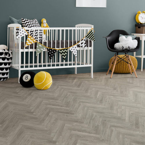 Слоистый пол из дуба - BATON ROMPU JAVA LIGHT GREY - Décoplus Parquets - плавучий / имитация дерева / имитация паркета