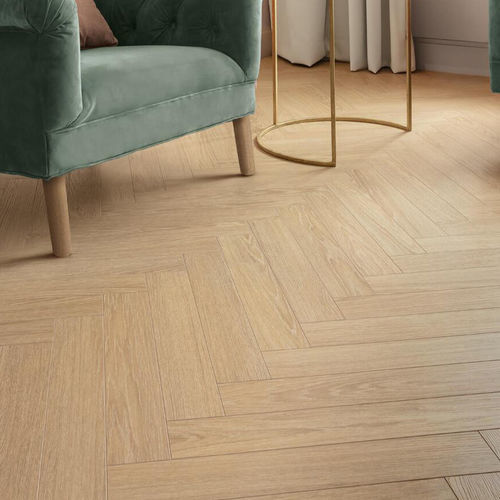 Слоистый пол из дуба - BATON ROMPU CHARME LIGHT NATUREL - Décoplus Parquets - плавучий / имитация дерева / имитация паркета