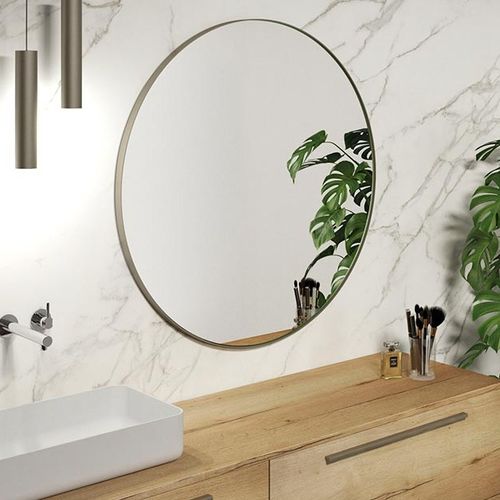Настенное зеркало для ванной комнаты - UMA  - Kyrya Group - современное / круглое / с подсветкой
