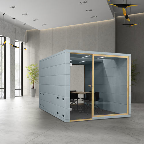 Акустическое пространство для концентрации внимания - MICROOFFICE QUADRIO IV - SilentLab - для совещаний / застекленное / модульное