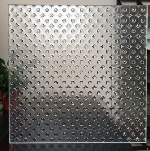 Закаленная стеклянная панель - MR-SJ-1008  - Guangzhou Topo Glass Co., Ltd. - текстурированная / для мебели / для зданий