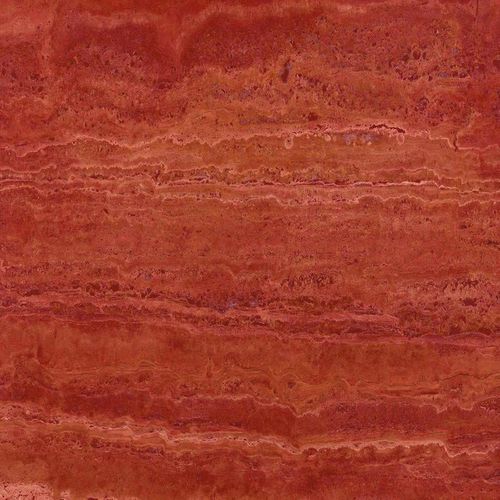 Плита из камня из травертина - ROSSO  - GIOVANNOZZI MARMI S.R.L. - для ванной комнаты / полированная / имитация мрамора