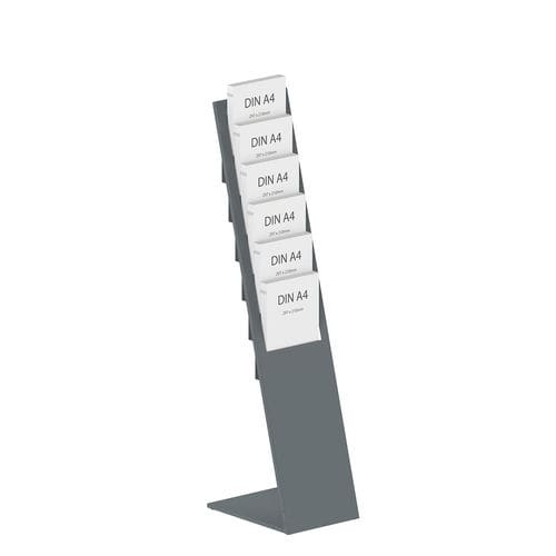 Напольная стойка для брошюр - PLANAR6 - FEPRO - отдельно стоящая / из стали, покрытой порошком / для профессионального использования