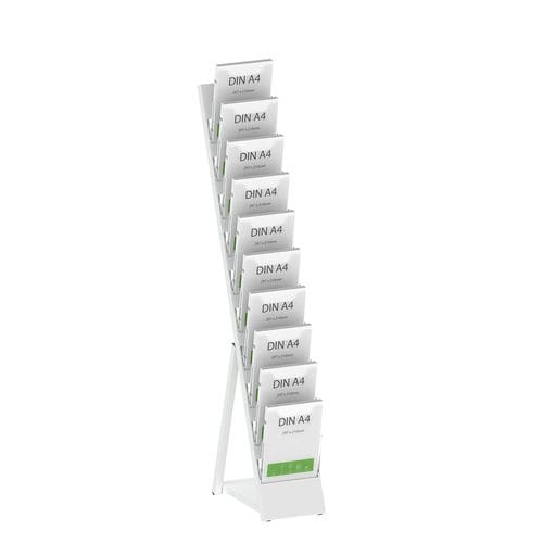 Напольная стойка для брошюр - LEAN10 - FEPRO - отдельно стоящая / из стали, покрытой порошком / для профессионального использования