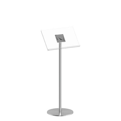 Отдельностоящая стойка для брошюр - Q EZI LECTERN - FEPRO - из нержавеющей стали / из акрила / для профессионального использования