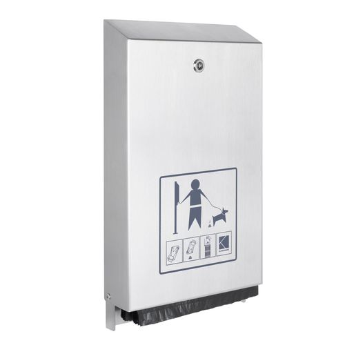 Дозатор для собачьих отходов для общественных мест - ECO INOX - FEPRO - настенный / персонализированный / из нержавеющей стали