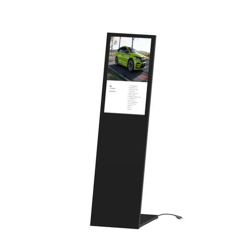 Цифровое информационное табло - PLANAVISION Digital -L-Stand 32" - FEPRO - отдельностоящее / для интерьера / из стали