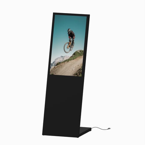 Цифровое информационное табло - PLANAVISION SAMSUNG 32" BLACK - FEPRO - отдельностоящее / для интерьера / из стали