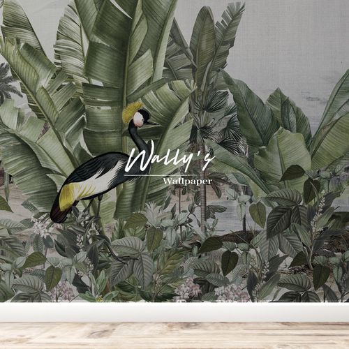 Современный обои - BOTANIC HEAVEN  - Wally's - природный мотив / зеленый / для гостиной