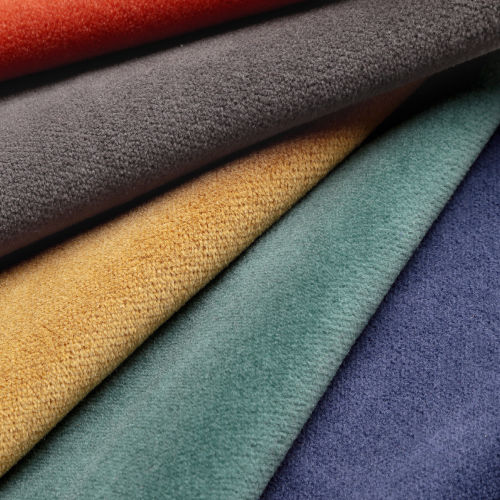 Обивочная ткань - HOPE VELVET EASY CLEAN FR - Aldeco Interior Fabrics - однотонная / из хлопка / из бархата