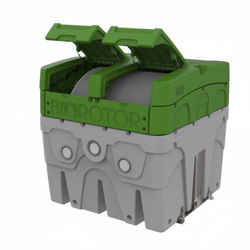 Очистная станция для сточных вод - BIOROTOR - BIOROCK S.à.r.l. - из HDPE / компактная / малого типа