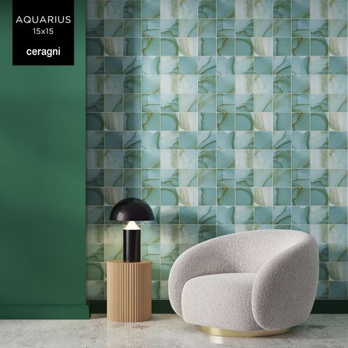 Плитка из керамики - AQUARIUS | 15x15 - CERAGNI | WALL CERAMIC TILES - глянцевая / для интерьера / для ванной комнаты