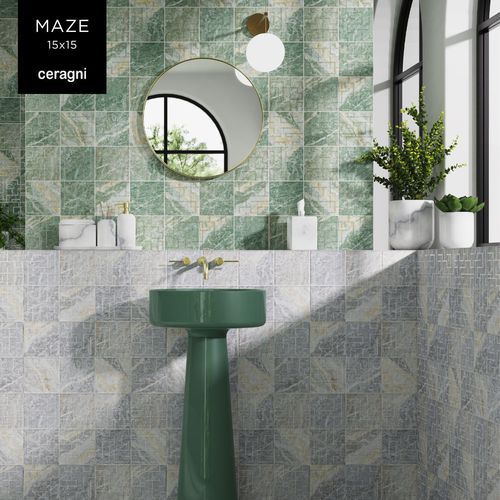 Плитка из керамики - MAZE | 15x15 - CERAGNI | WALL CERAMIC TILES - матовая / для интерьера / для ванной комнаты