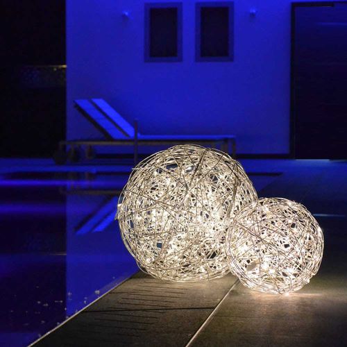 Напольная лампа - MESH BOULE  - s.luce - из металла / современная / проводная