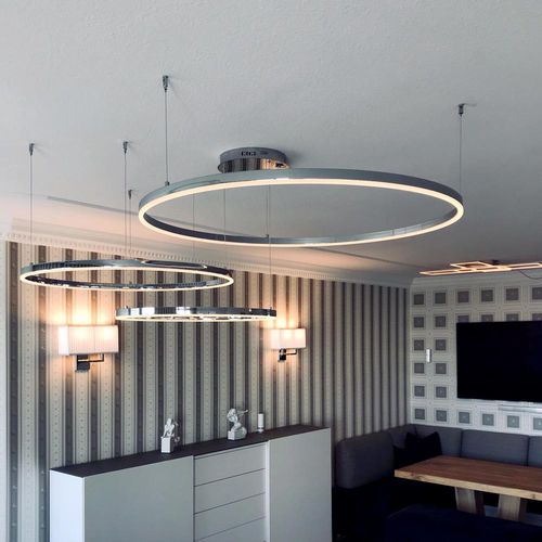 Подвесная лампа - RING 100 - s.luce - из металла / из акрила / современная